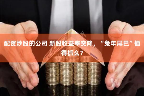 配资炒股的公司 新股收益率突降，“兔年尾巴”值得抓么？
