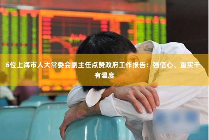 6位上海市人大常委会副主任点赞政府工作报告：强信心、重实干、有温度