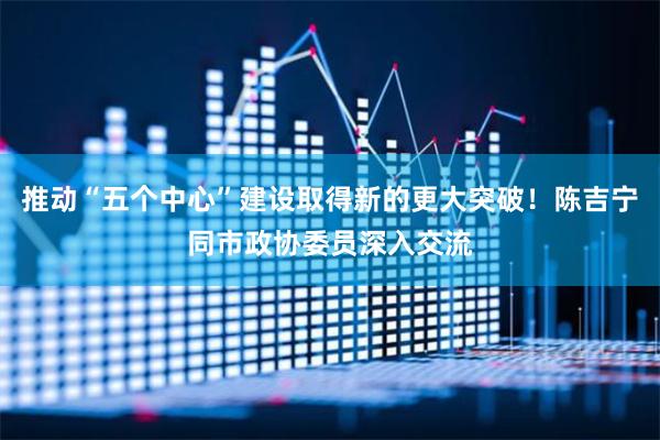 推动“五个中心”建设取得新的更大突破！陈吉宁同市政协委员深入交流