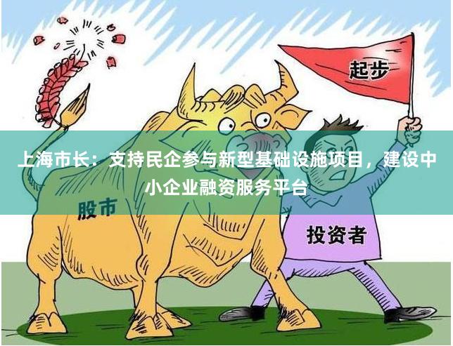 上海市长：支持民企参与新型基础设施项目，建设中小企业融资服务平台