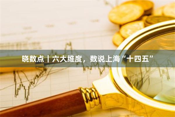 晓数点｜六大维度，数说上海“十四五”