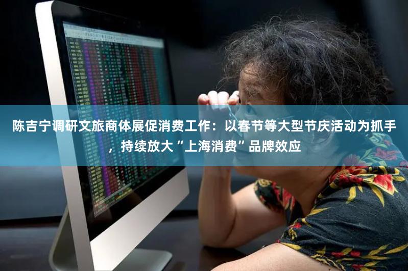 陈吉宁调研文旅商体展促消费工作：以春节等大型节庆活动为抓手，持续放大“上海消费”品牌效应